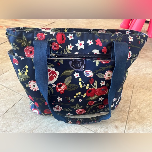 JuJuBe Encore Tote Diaper Bag- Midnight Posy - Picture 11 of 14